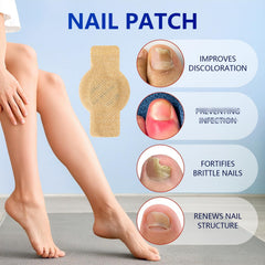 taakcc patches on nail demonstrate overnight repair potential for discolored nails