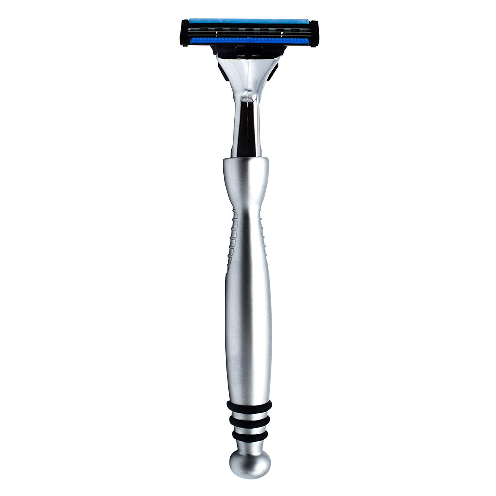 Taconic Shave textured grip helps keep control with wet hands.