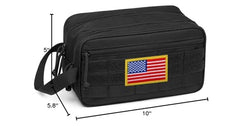 TACTICISM toiletry bag waterproof pocket protects damp items during travel