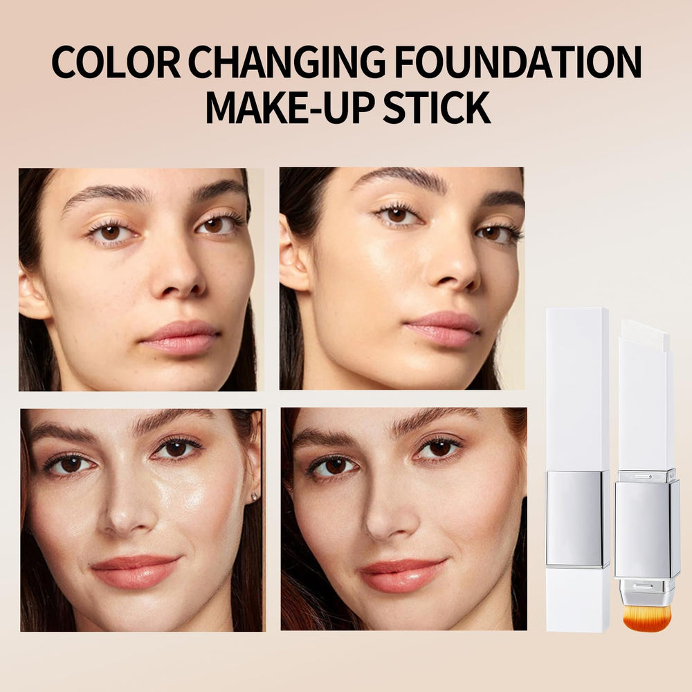 TAEERY luxurious packaging highlights compact all-in-one foundation and brush