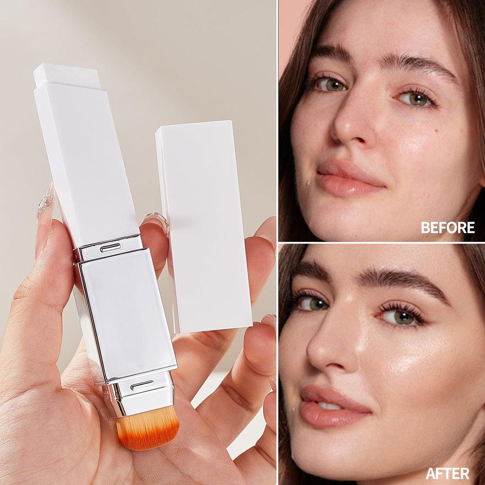 TAEERY compact stick packs makeup and brush for travel-ready beauty