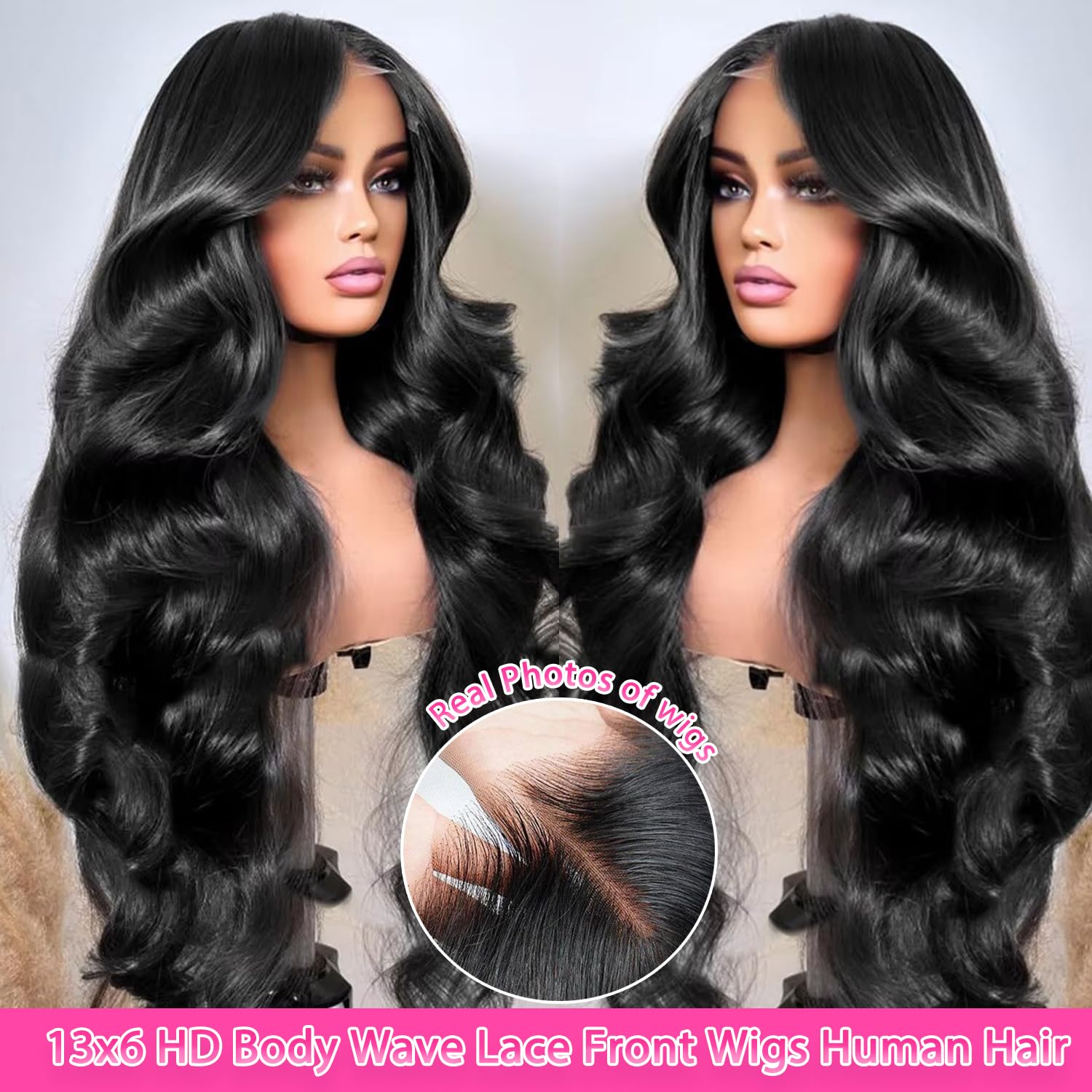 TAFCUK 13x6 HD lace front wig blends with skin for seamless parting.