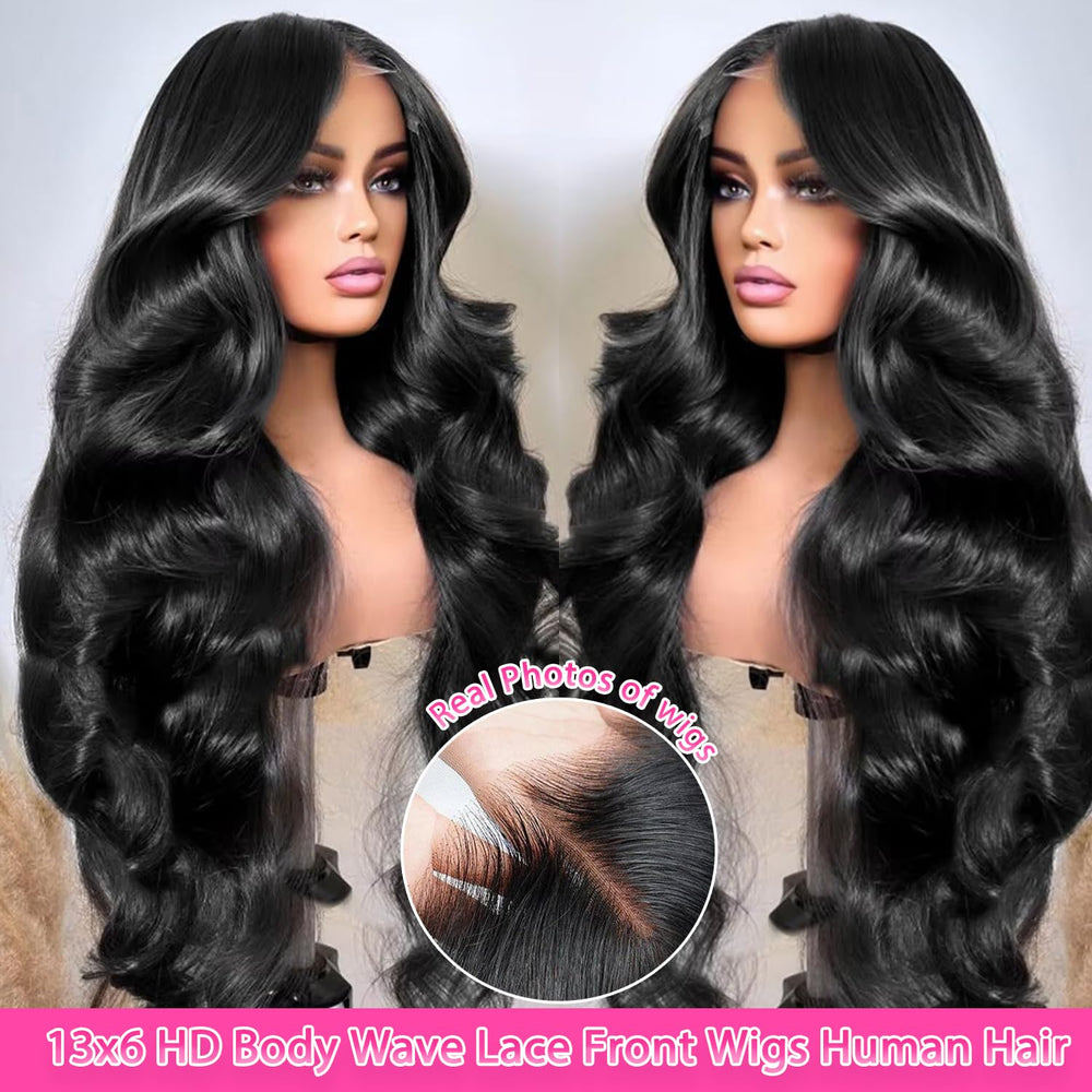 TAFCUK 13x6 HD lace front wig blends with skin for seamless parting.