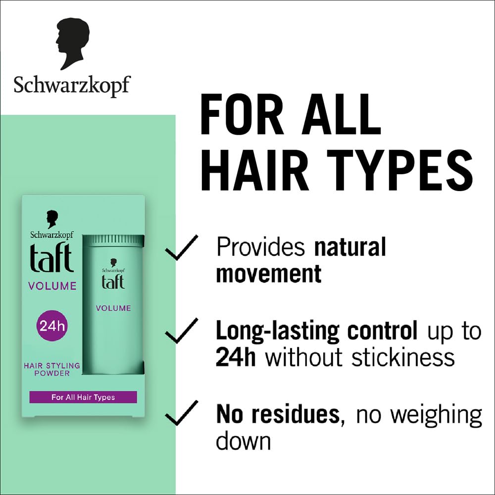 TAFT Instant Powder True Volume showing textured hair with added lift.