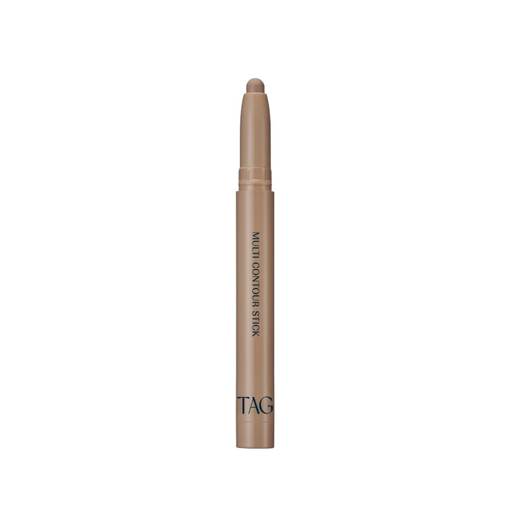 TAG Multi Contour Stick packaging shown for convenient, on the go makeup.