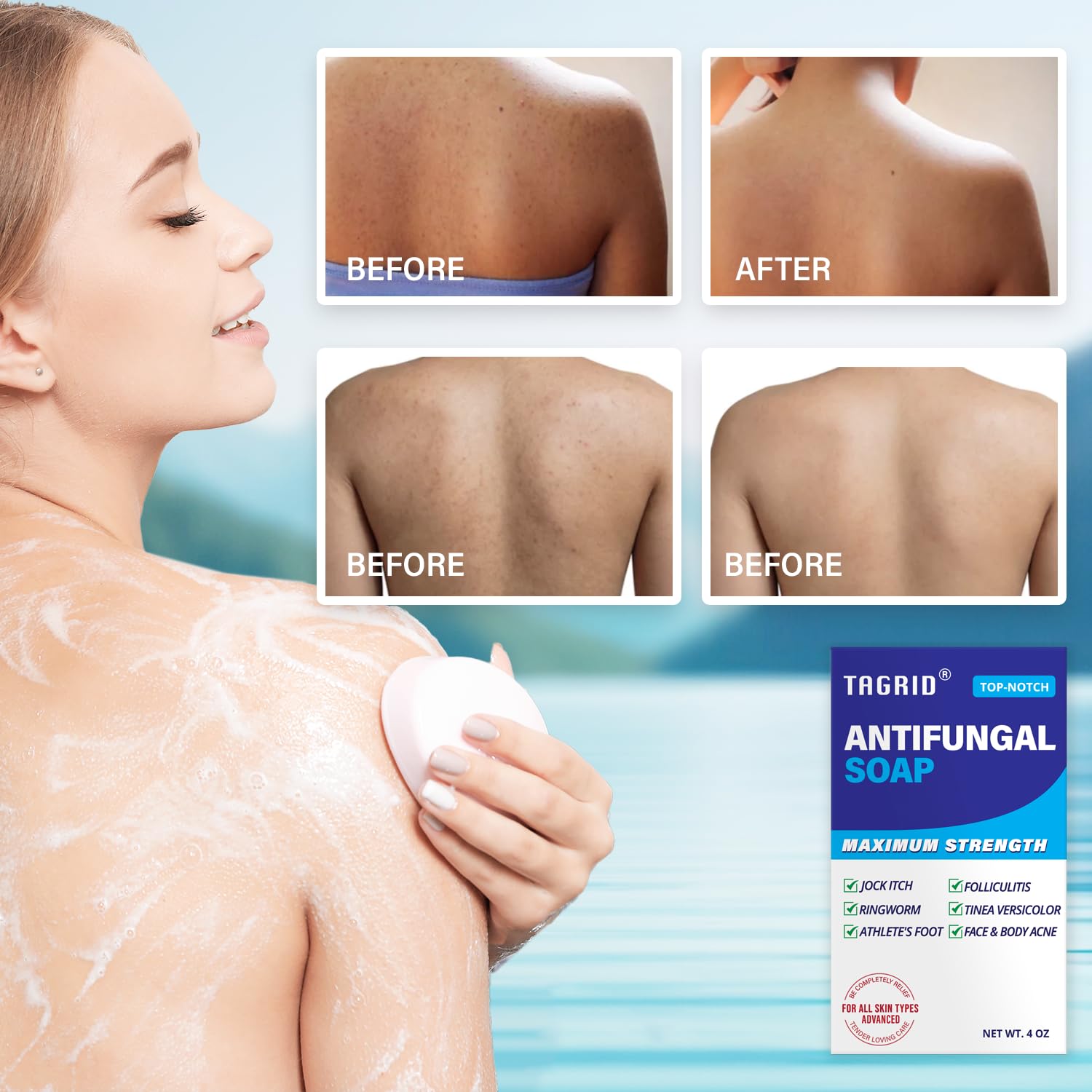 TAGRID soap ingredients tea tree and natural extracts for skin health