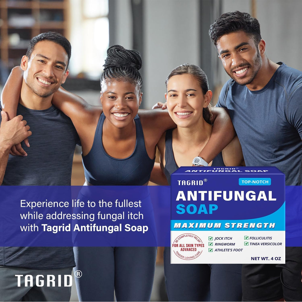 TAGRID soap showing soothing, clean feel after each use