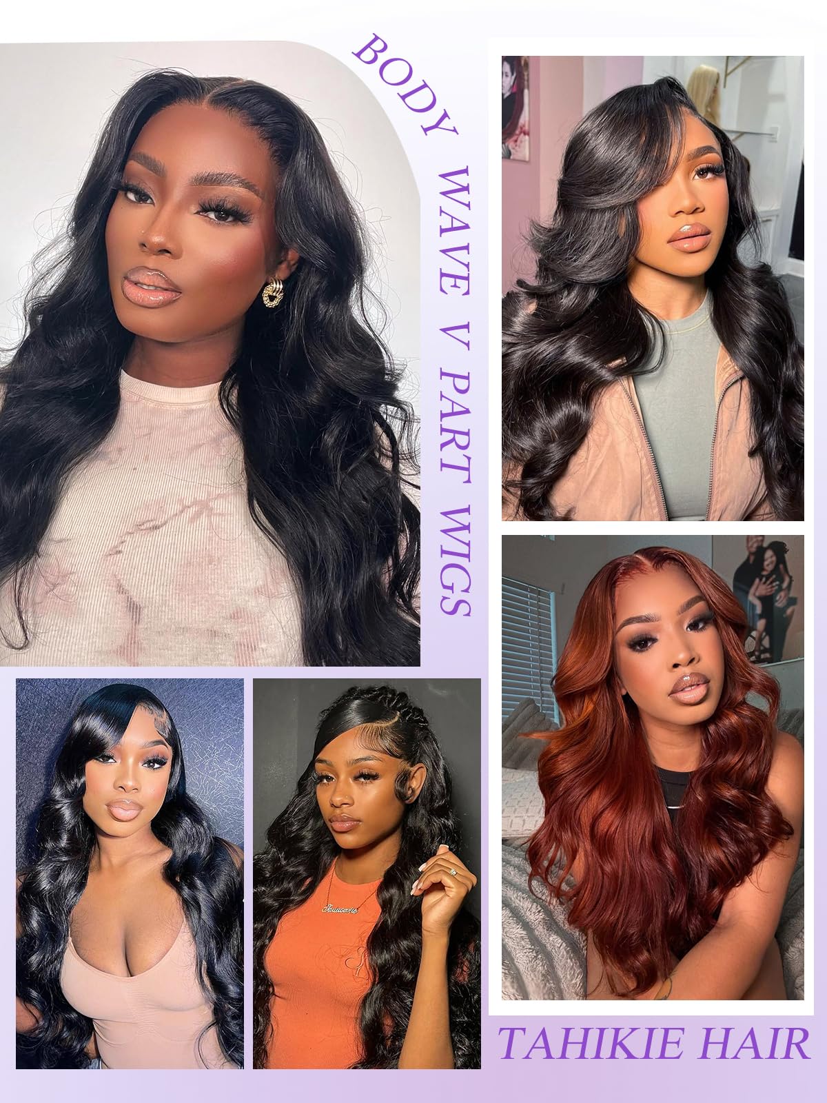 Tahikie V Part Wig 18-inch natural color ready to wear