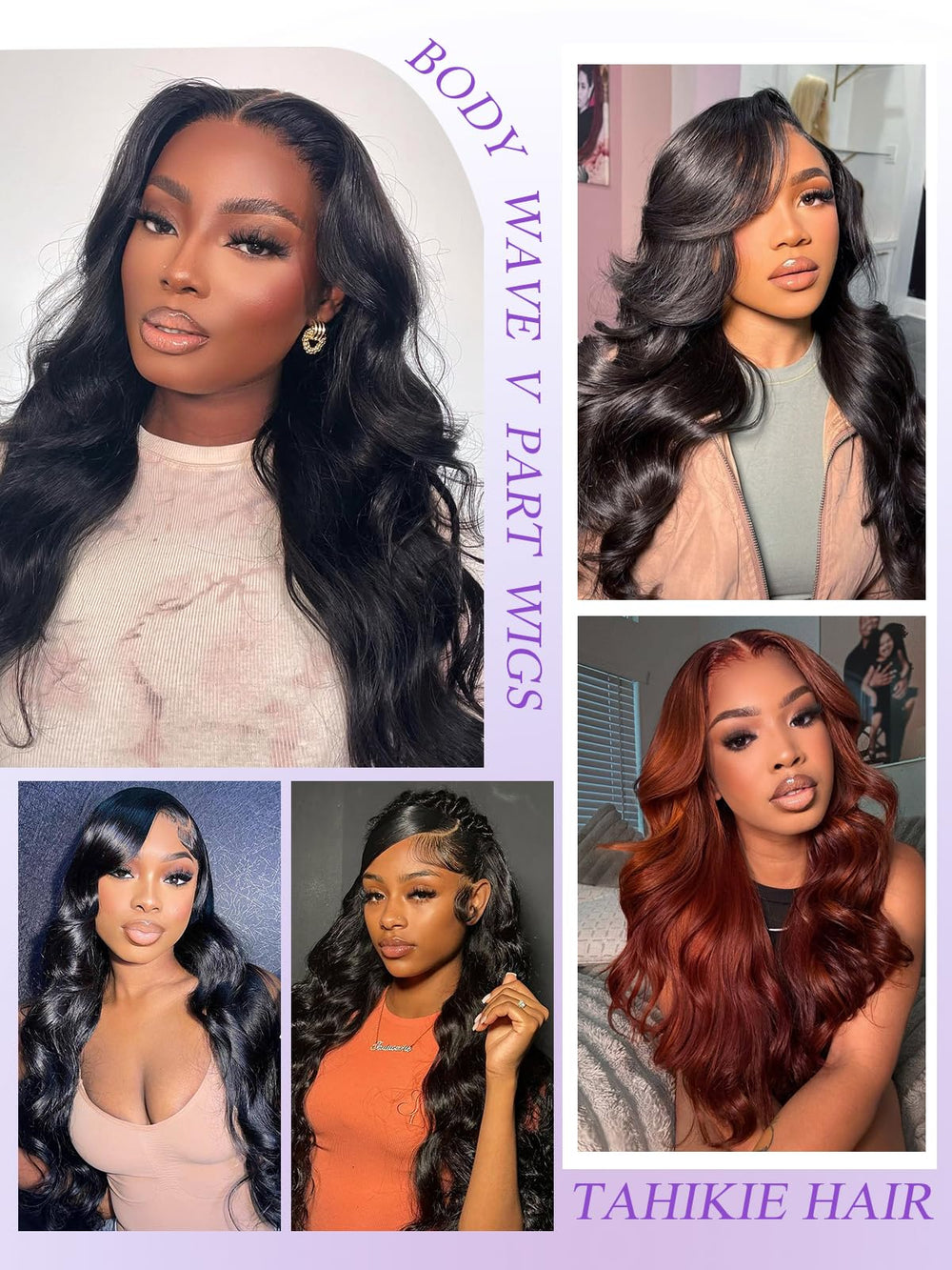 Tahikie V Part Wig 18-inch natural color ready to wear