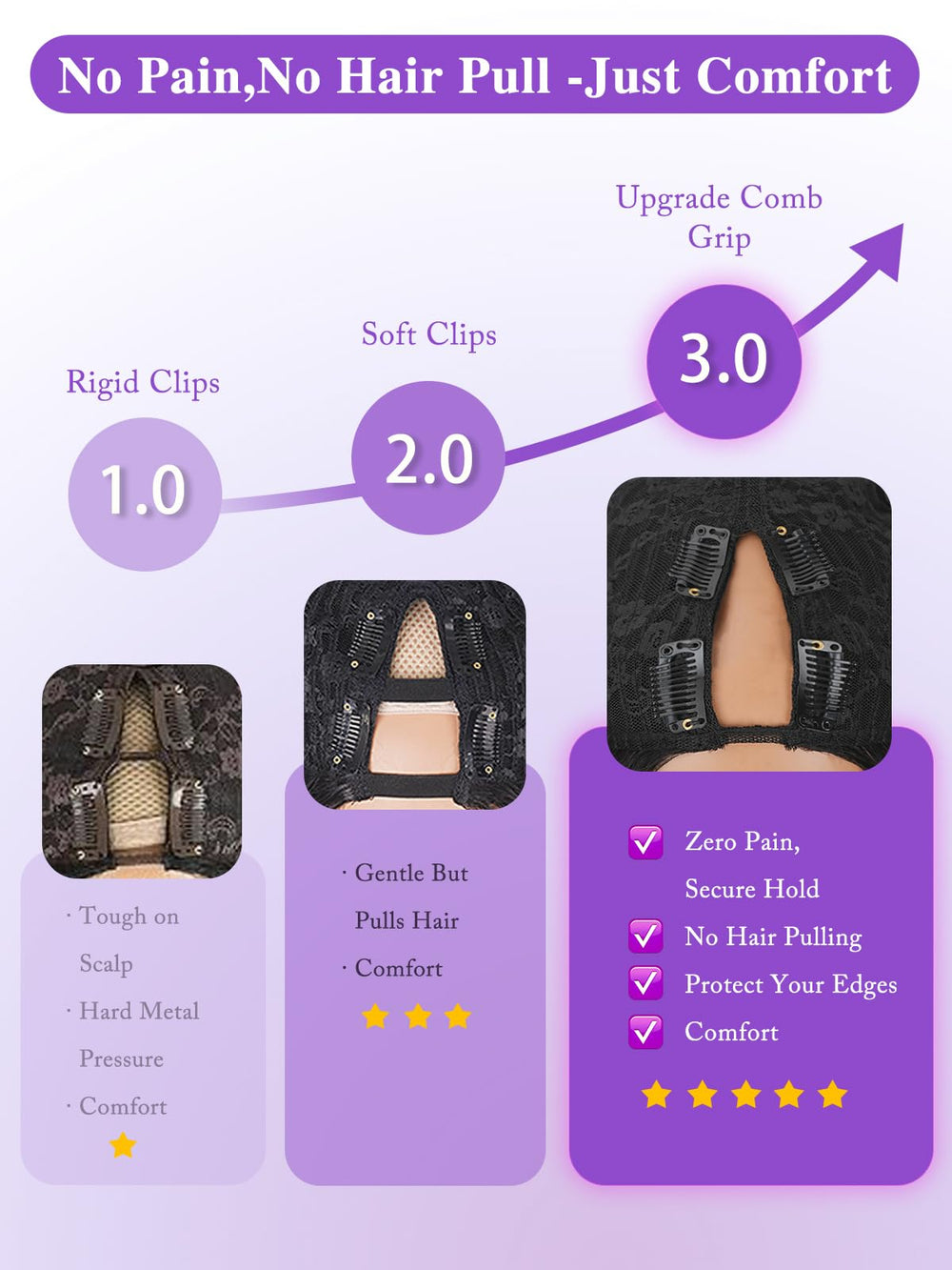 Tahikie V Part Wig no-glue lace-free easy wear