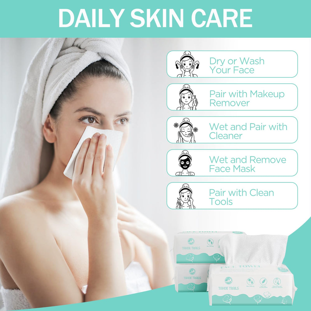 Tahoe Trails makeup removal with soft lint-free wipes.