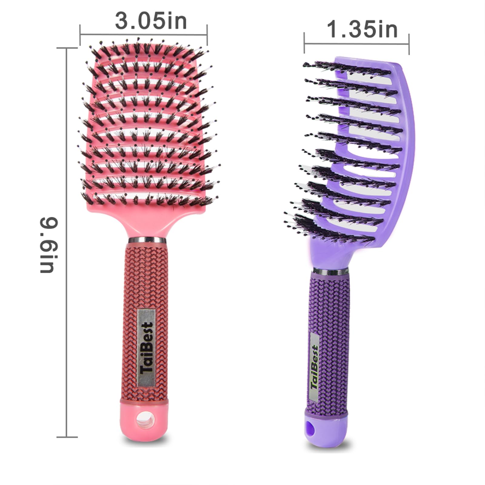 TaiBest brush features non-slip grip and magnetic storage for easy use