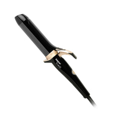 TAIFF Curves curling iron barrel in black titanium for smooth, shiny curls.