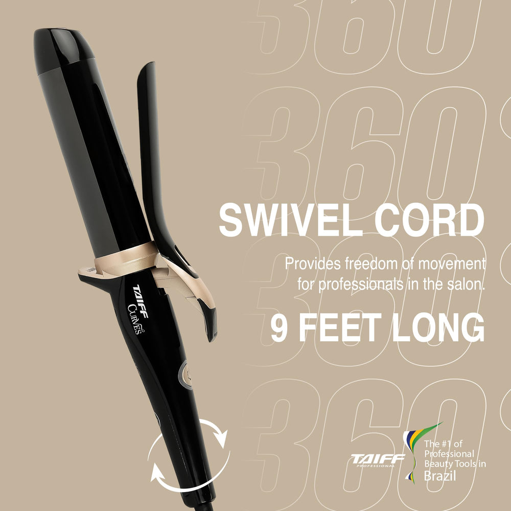 TAIFF Curves curling iron durable build with 2-year warranty.