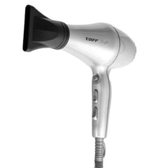Taiff Style Hair Dryer IonSense Silver lightweight design for travel with powerful drying on the go