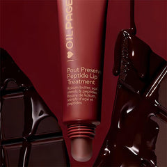 TAIKELOP Pout Preserve close-up texture highlights peptides and plump look.