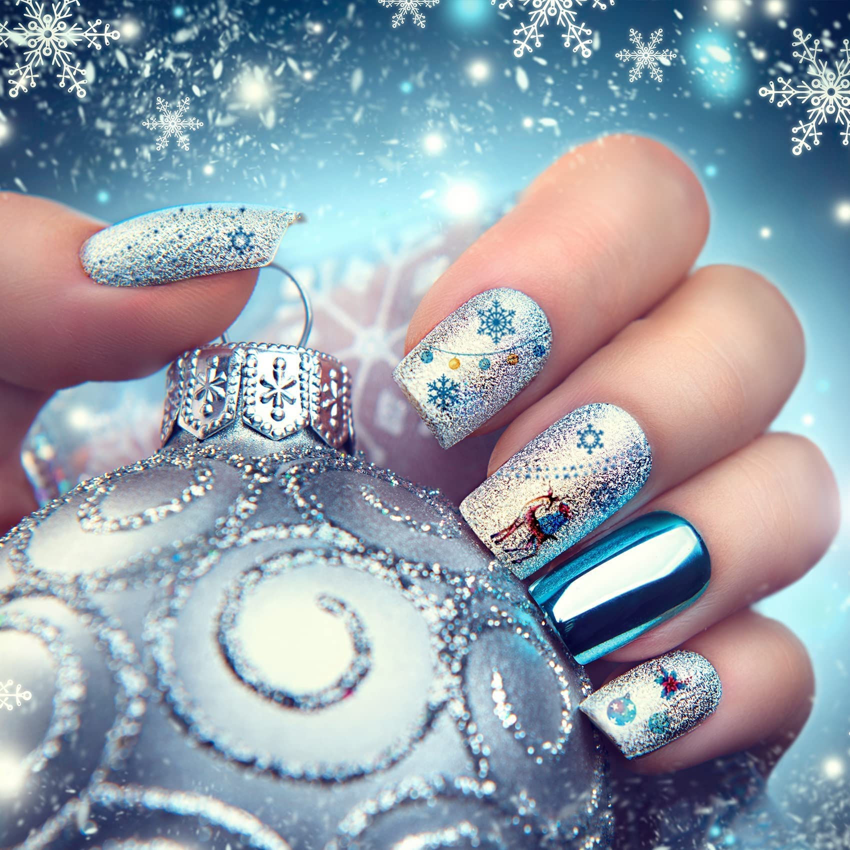 TailaiMei durable nail stickers resist chipping during celebrations