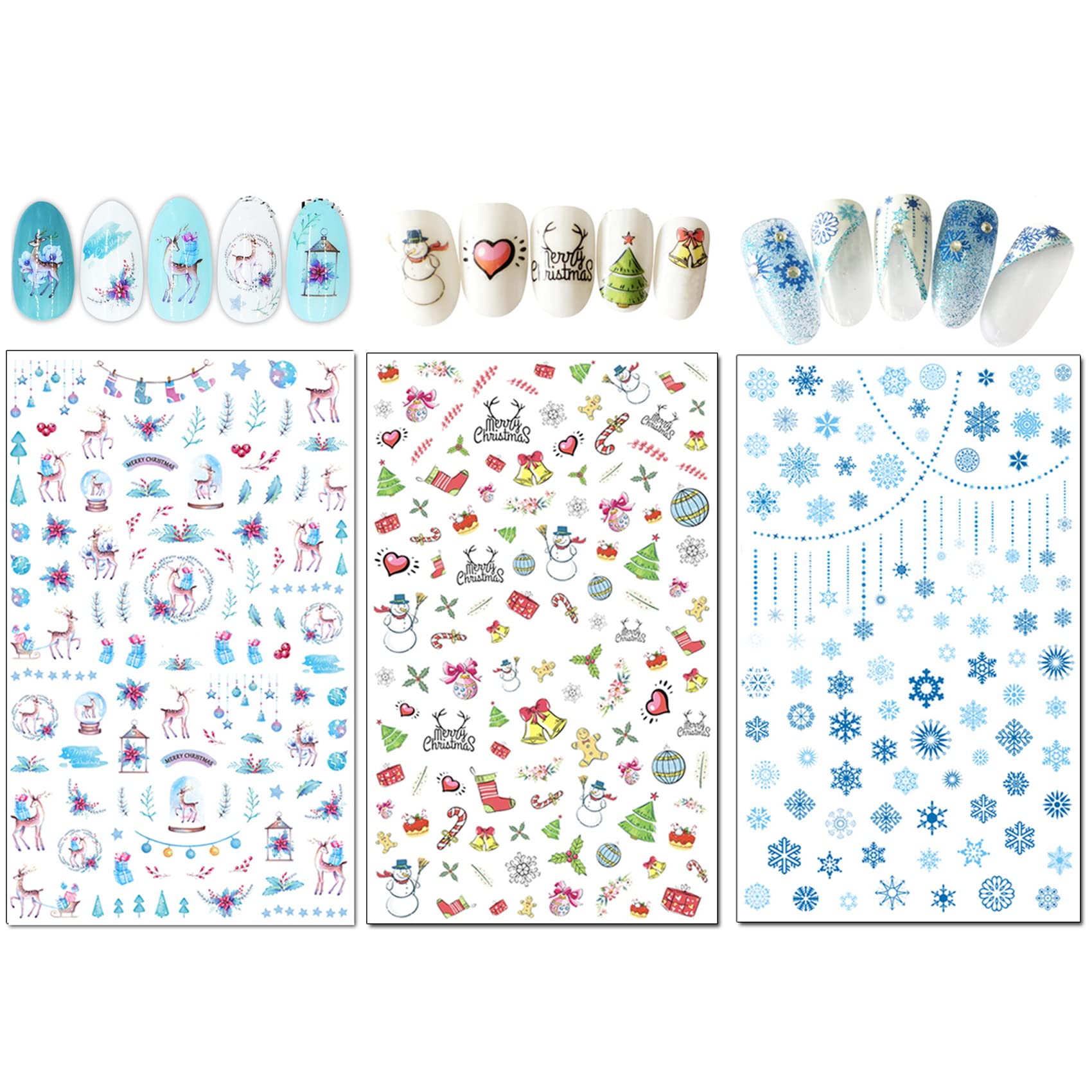 TailaiMei deer pattern nail sticker for festive flair