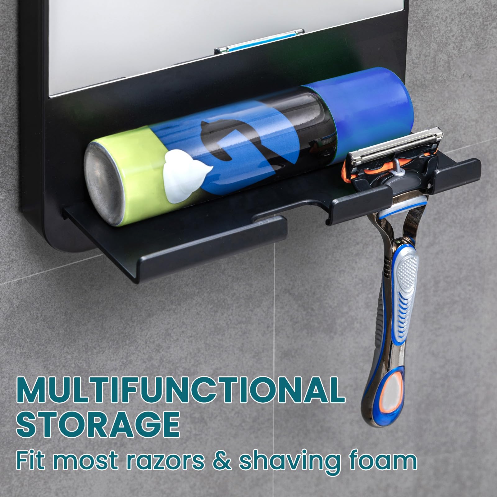 TAILI mirror measures 6.3 inches tall by 10.3 inches wide for compact spaces.