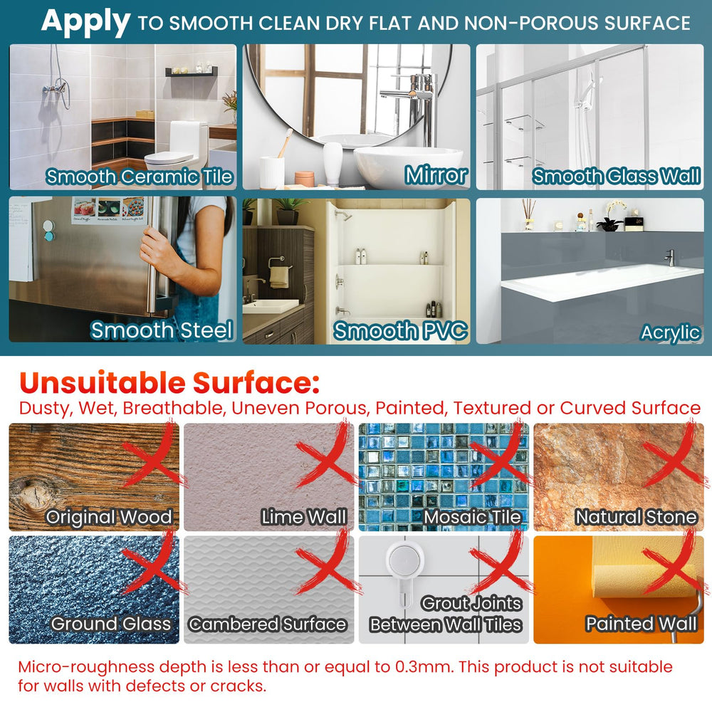 TAILI shatterproof design delivers durable daily use in wet showers.