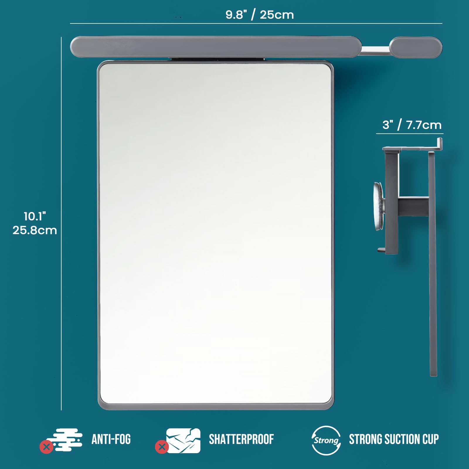 TAILI shower mirror razor holder storage demonstrates convenient placement for grooming essentials