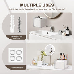 TAINESS top-view storage for toiletries compact space-saving solution on bathroom counter.