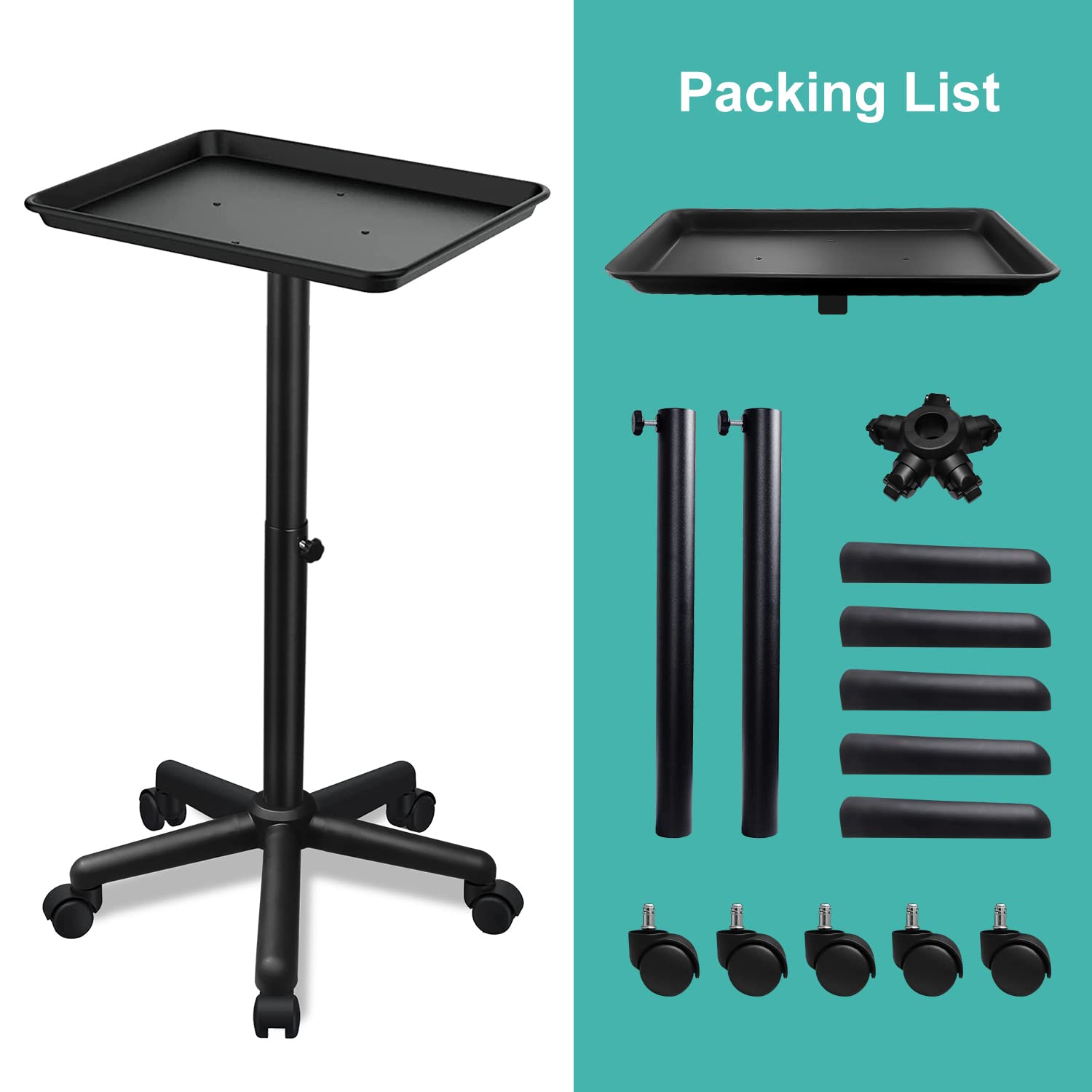 Takeashine salon tray cart multi-use design suits salons spas and tattoo studios