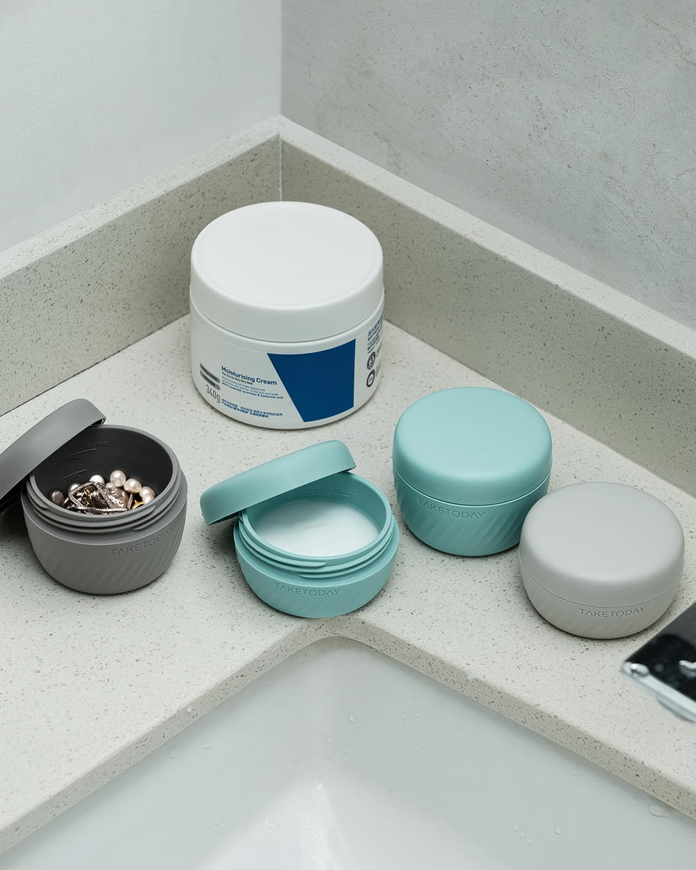 TakeToday 3oz set ideal for extended travel and larger needs.
