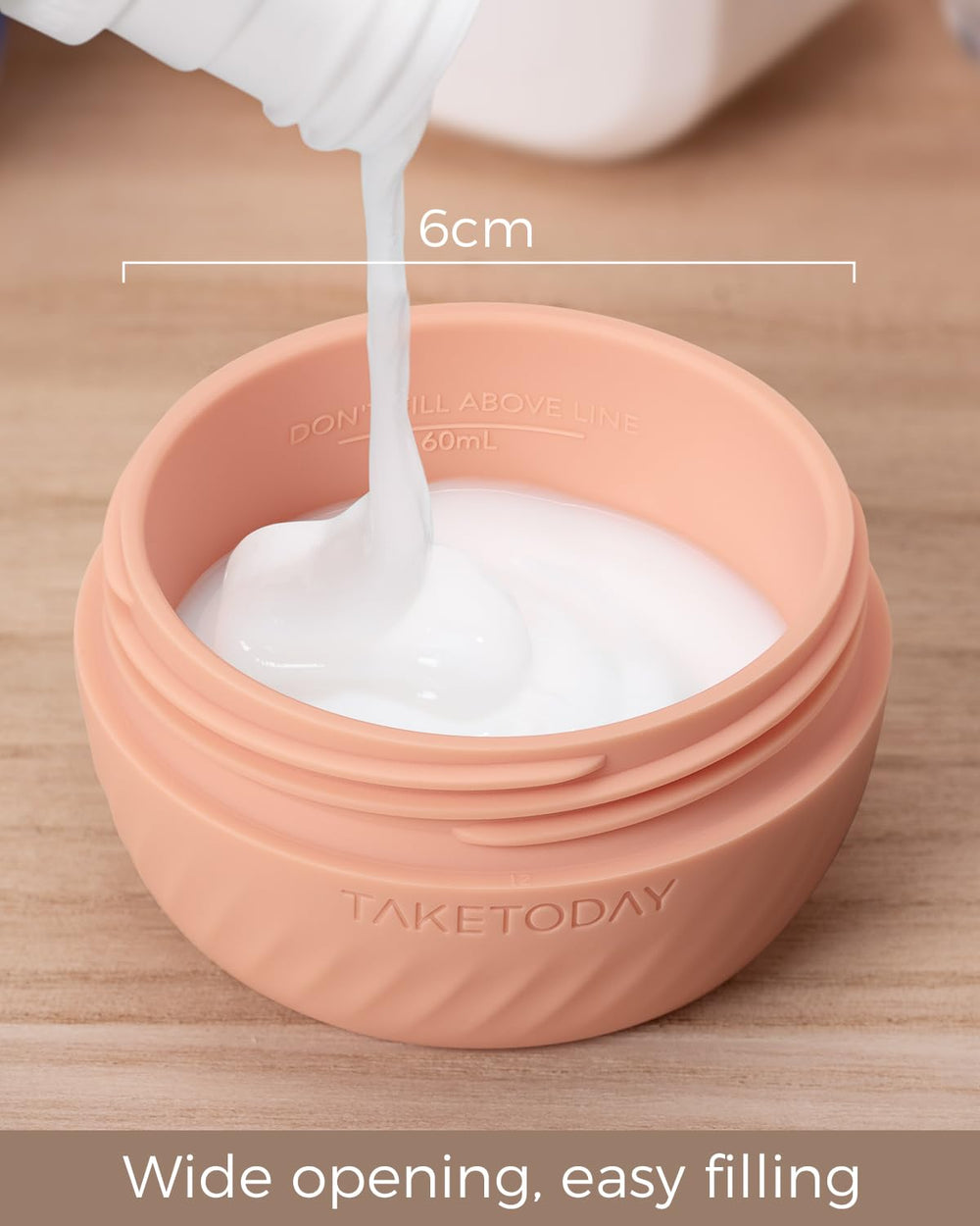 TakeToday premium food-grade silicone is BPA-free and odorless for sensitive products.