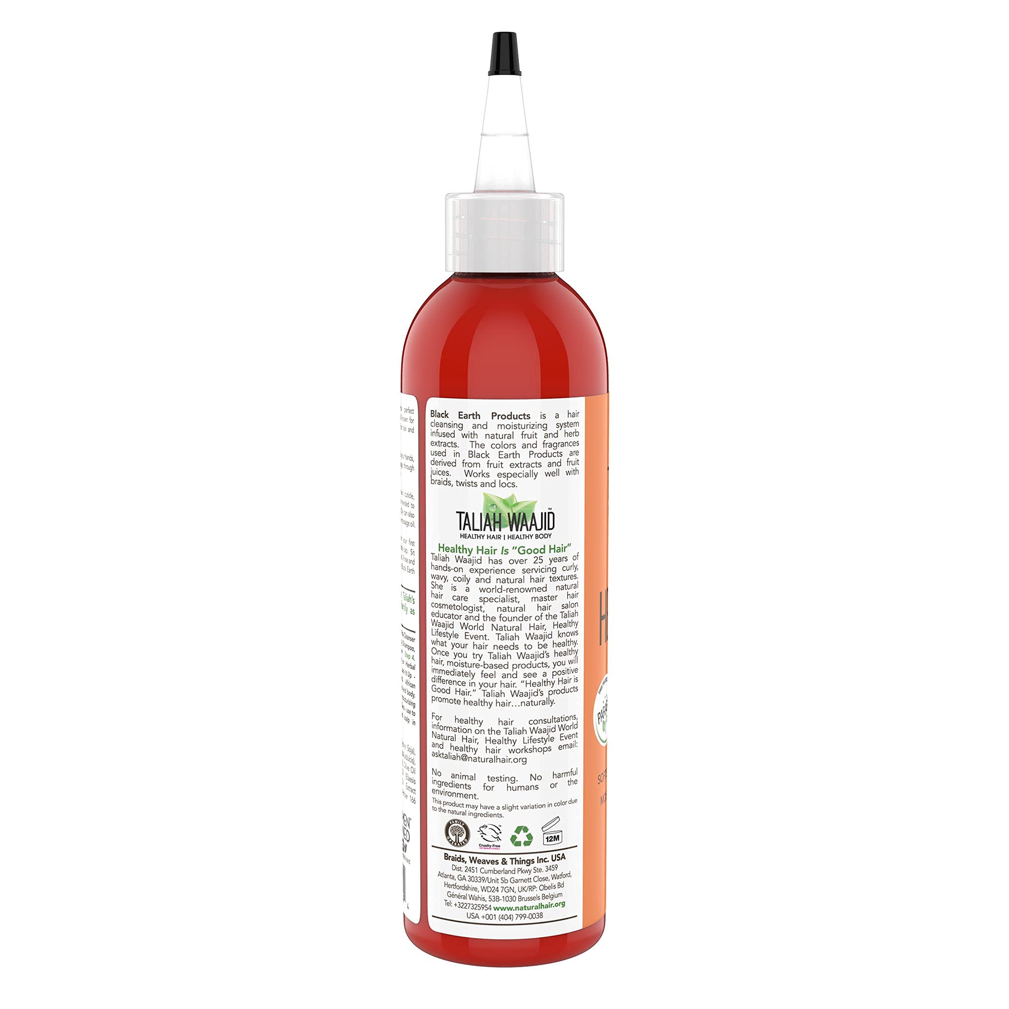 Taliah Waajid African Healing Oyl pour shows generous shine and quick absorption for dry areas.