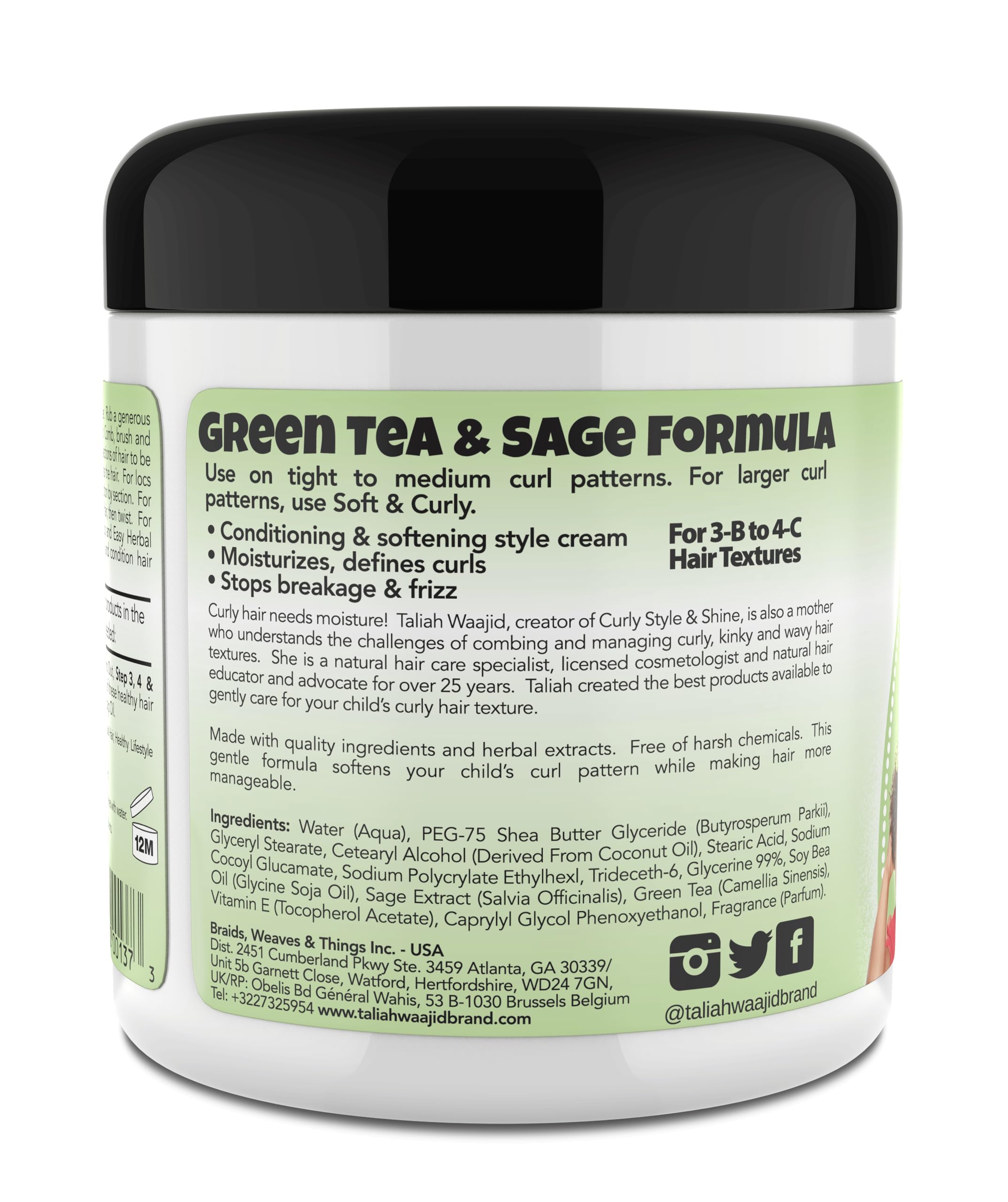 6oz tub packaging of Herbal Style & Shine