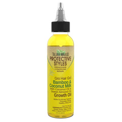 Taliah Waajid Hair Gro Bamboo Coconut Milk Oil bottle ready for lightweight scalp nourishment for growth support