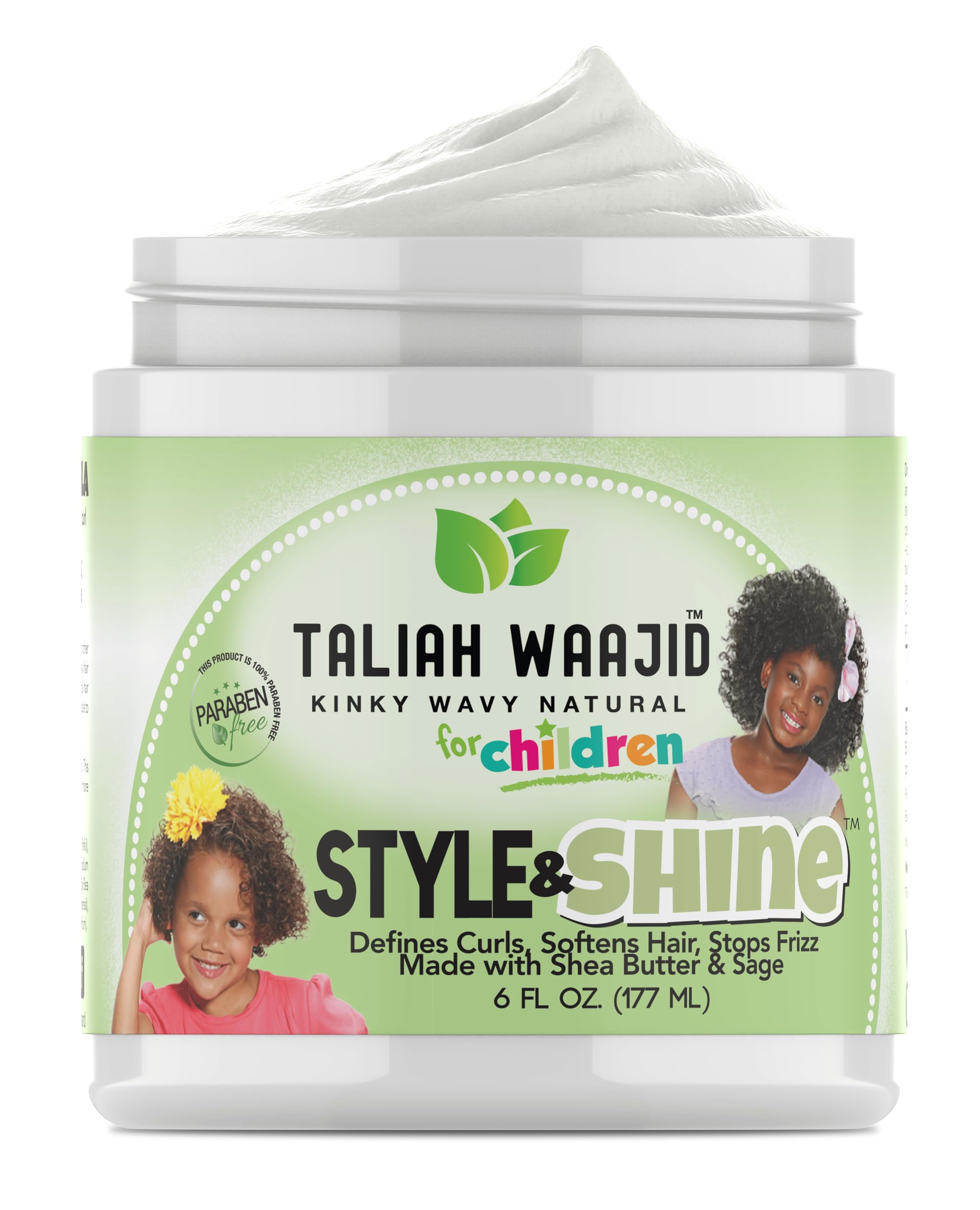 Kids-friendly application of Herbal Style & Shine for easy styling