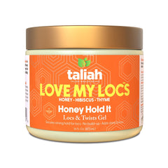 Taliah Waajid Honey Hibiscus Thyme ingredients label highlighting hydration and scalp care