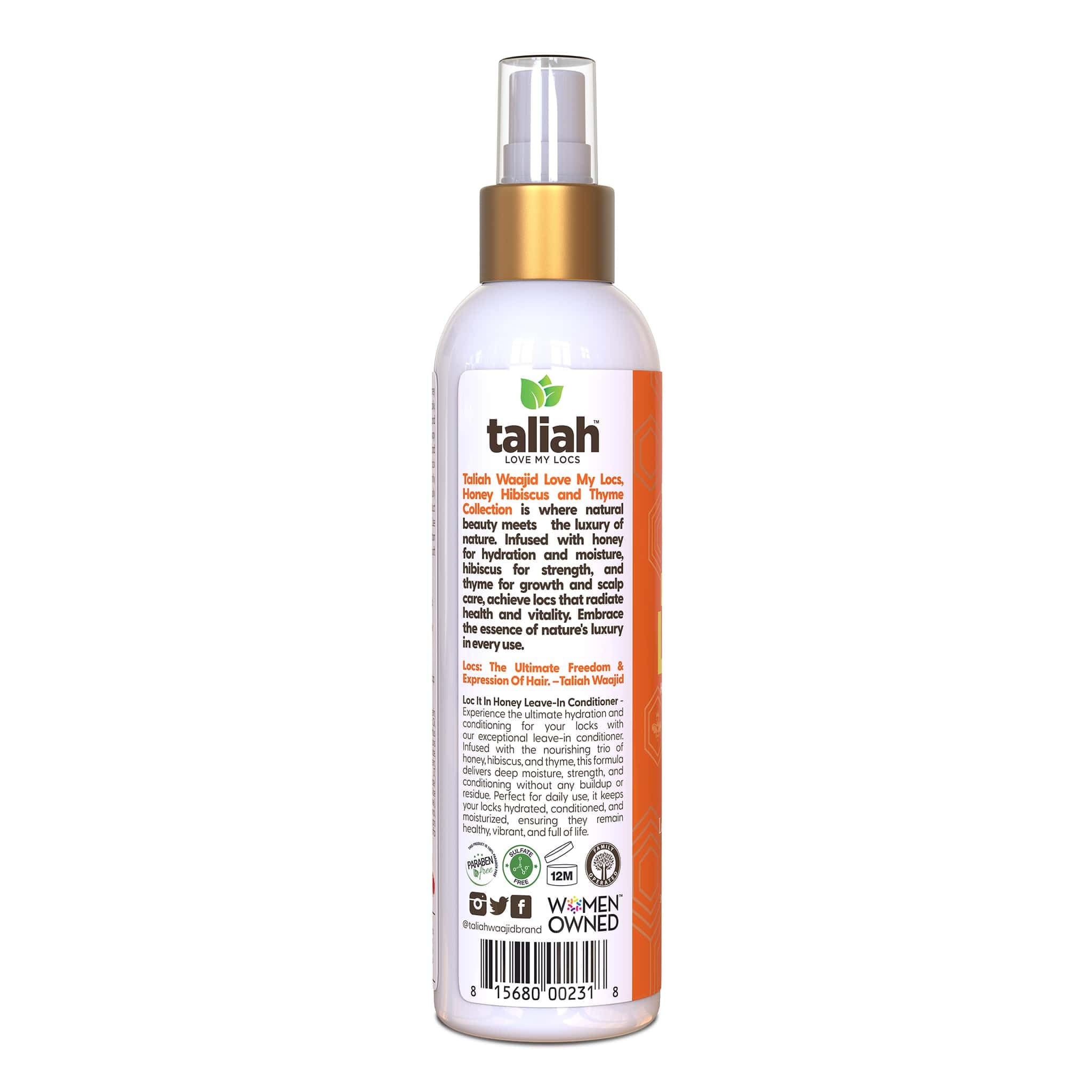 Taliah Waajid Love My Locs honey hibiscus scent enhances your conditioning routine