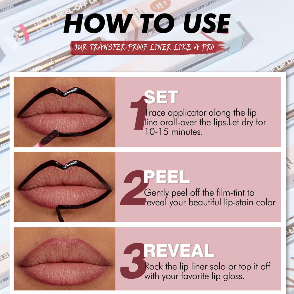 Talinzen lip stain peel-off vegan formula shown for clean, responsible beauty choices.