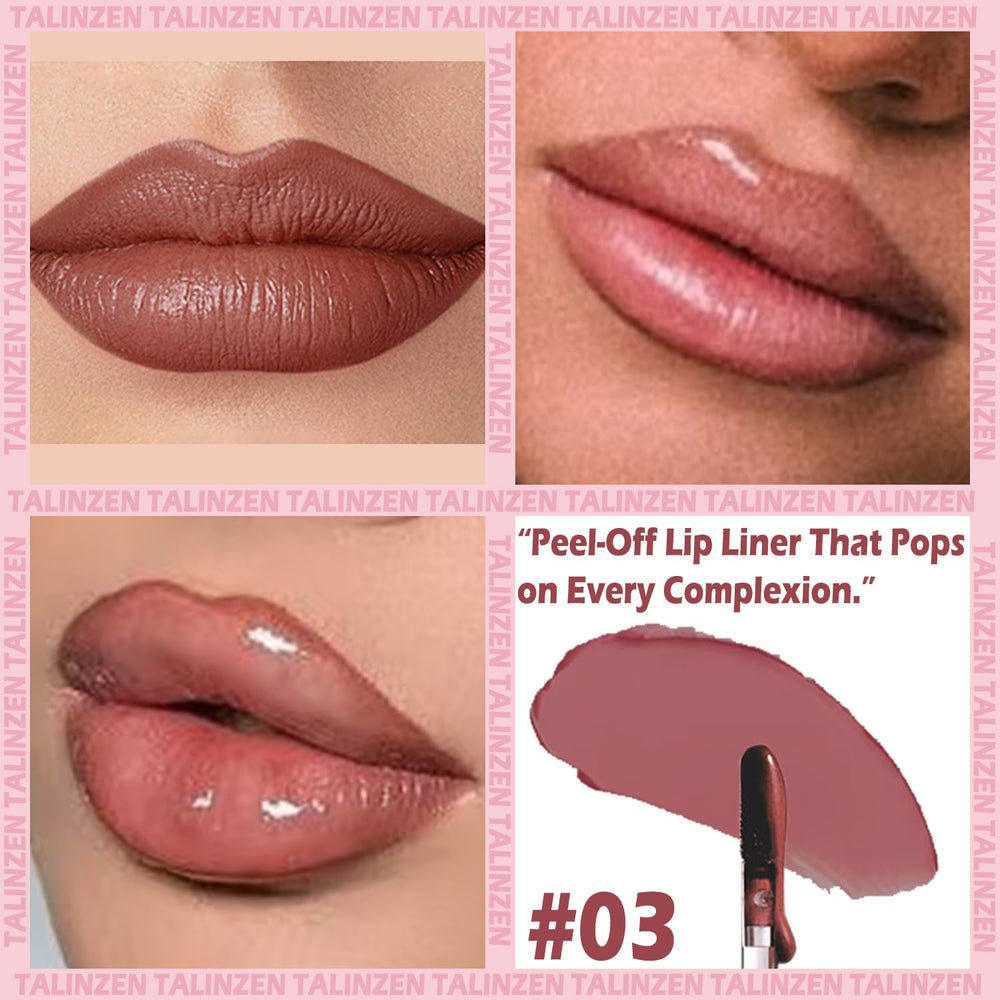 Talinzen lip stain peel-off wear test demonstrates smudge-proof staying power through meals and hugs.