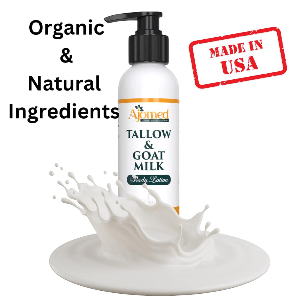 Tallow & Goat Milk lotion for face and body demonstrates versatile everyday use.