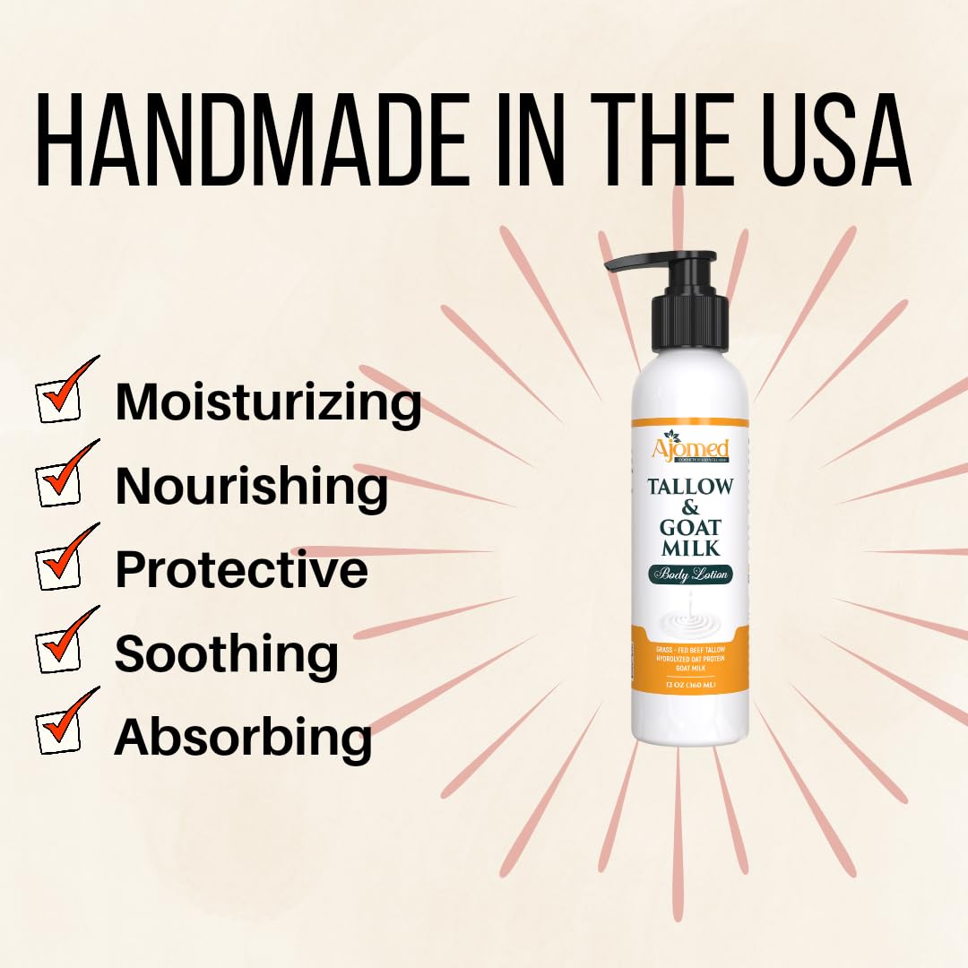 Tallow & Goat Milk oatmeal honey scent evokes soothing sensory experience.