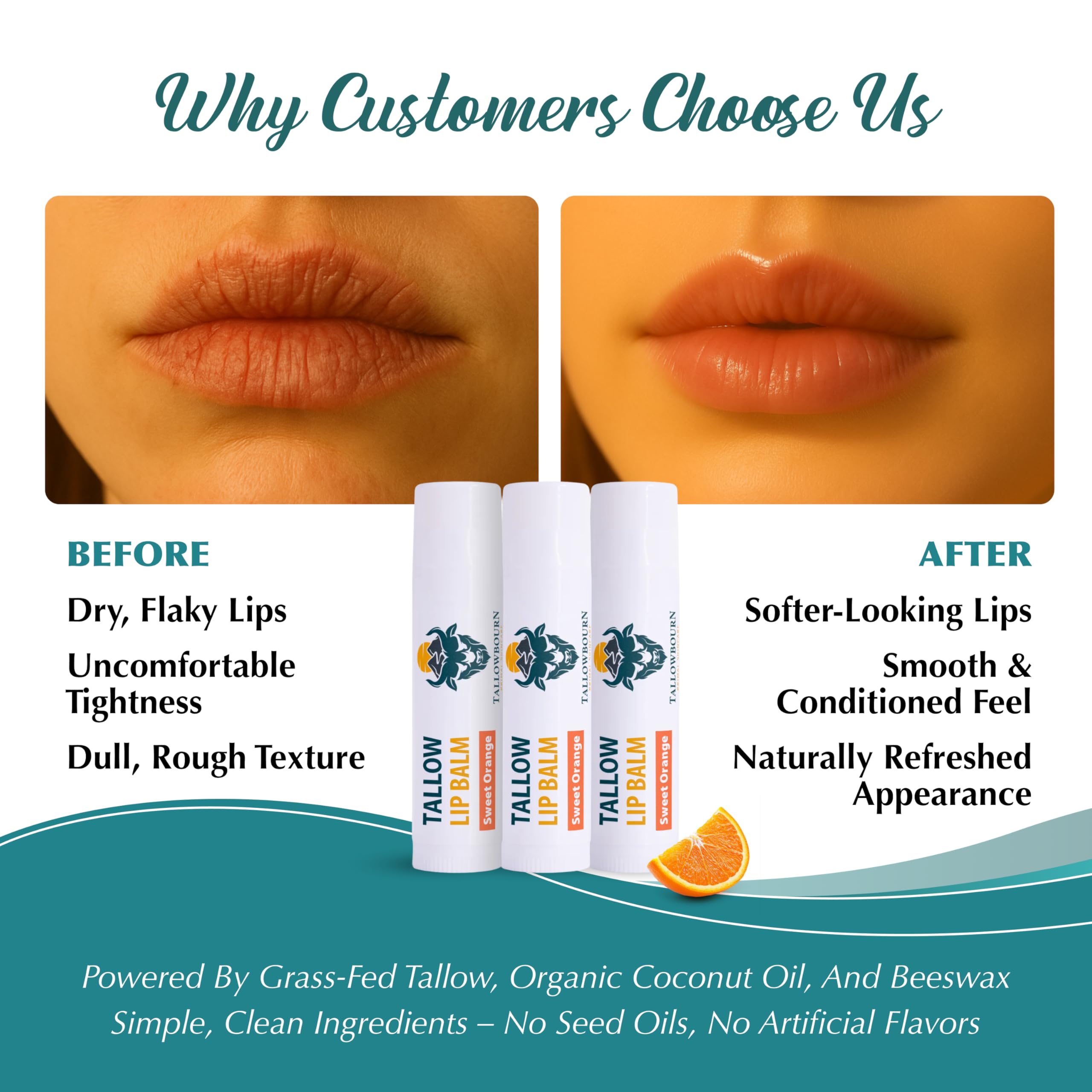 Tallowbourn 3-pack travel display emphasizes convenient, on-the-go lip care