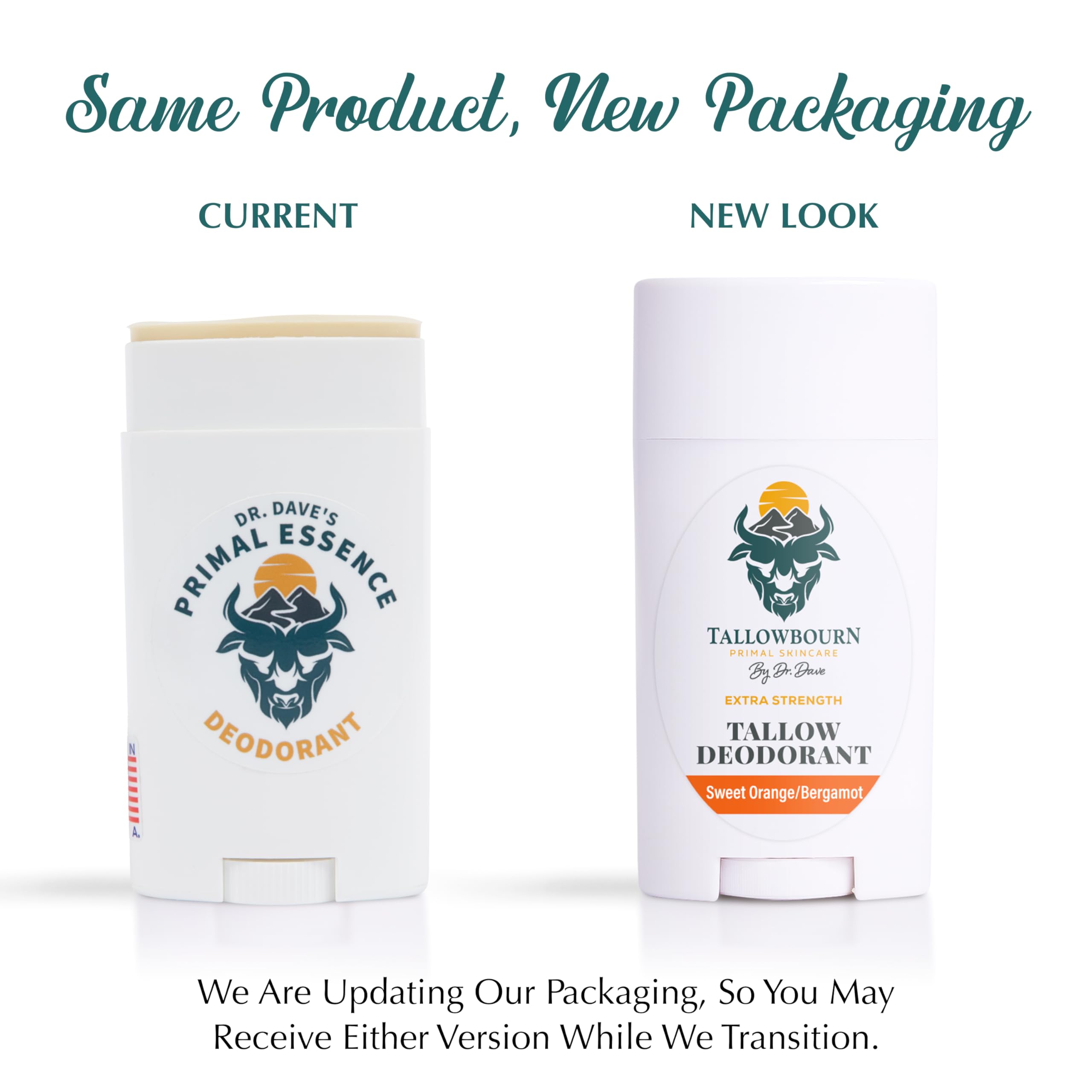 Store shelf view of Tallowbourn beef tallow deodorant with eco-friendly packaging