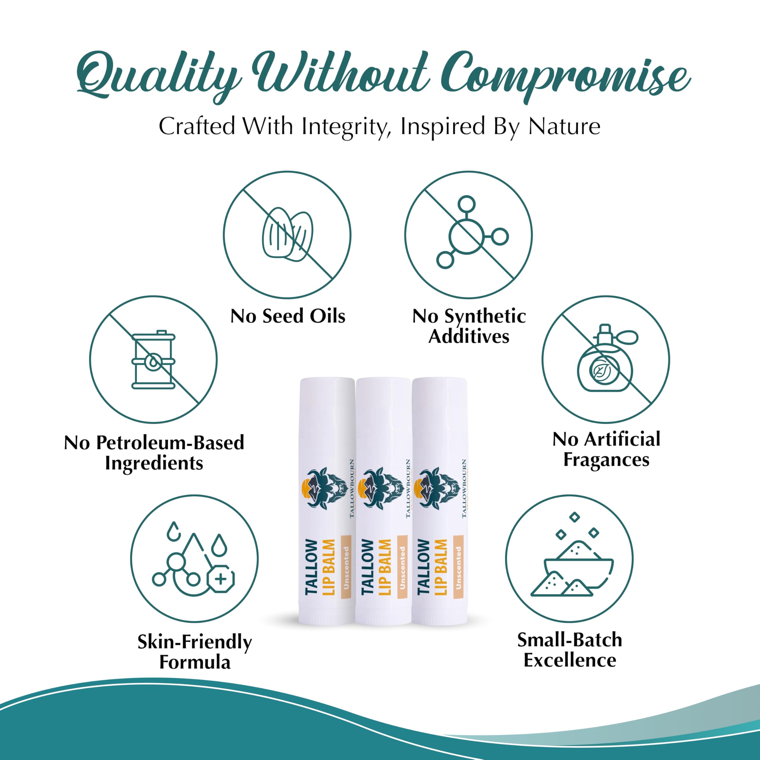 Tallowbourn lip balm application close-up showing smooth, everyday lip comfort