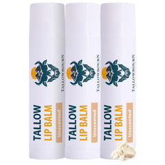Tallowbourn Moisturizing Tallow Lip Balm trio pack delivering daily moisture for dry lips