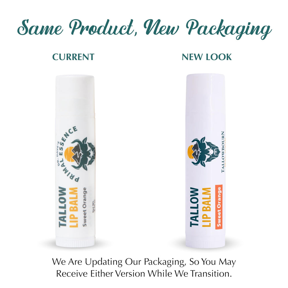 Tallowbourn Sweet Orange lip balm glide close-up demonstrates smooth application