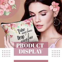 Talltalk canvas zipper bag shows durable material and easy daily care