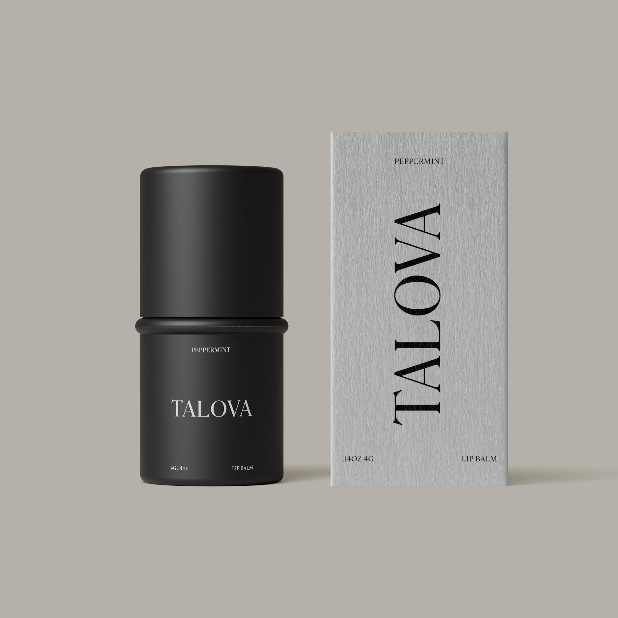 Talova lip balm application on lips creating a smooth, hydrated look.