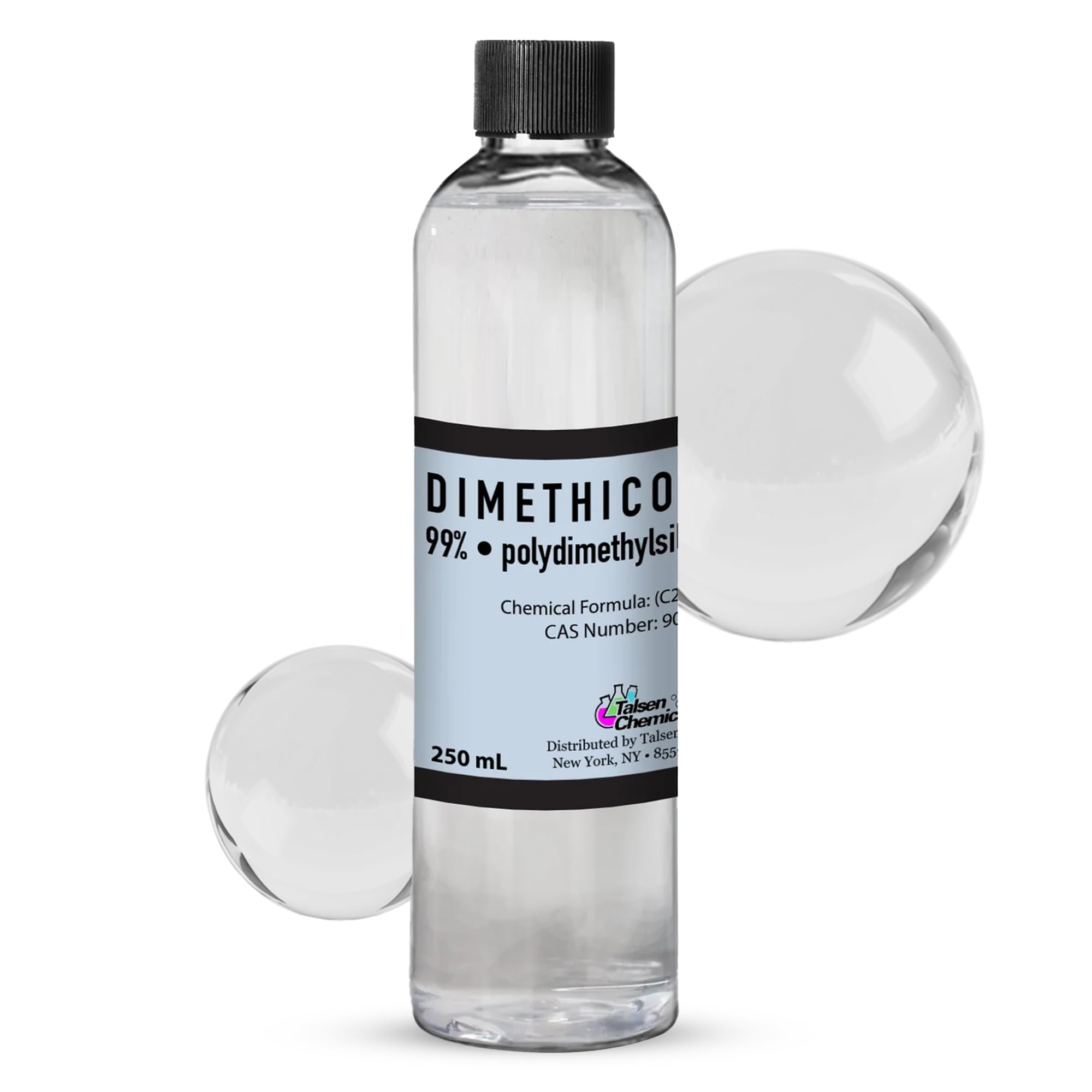 Talsen Chemicals Dimethicone Oil silky-feel close-up emphasizes a non-greasy, comfortable skin finish.