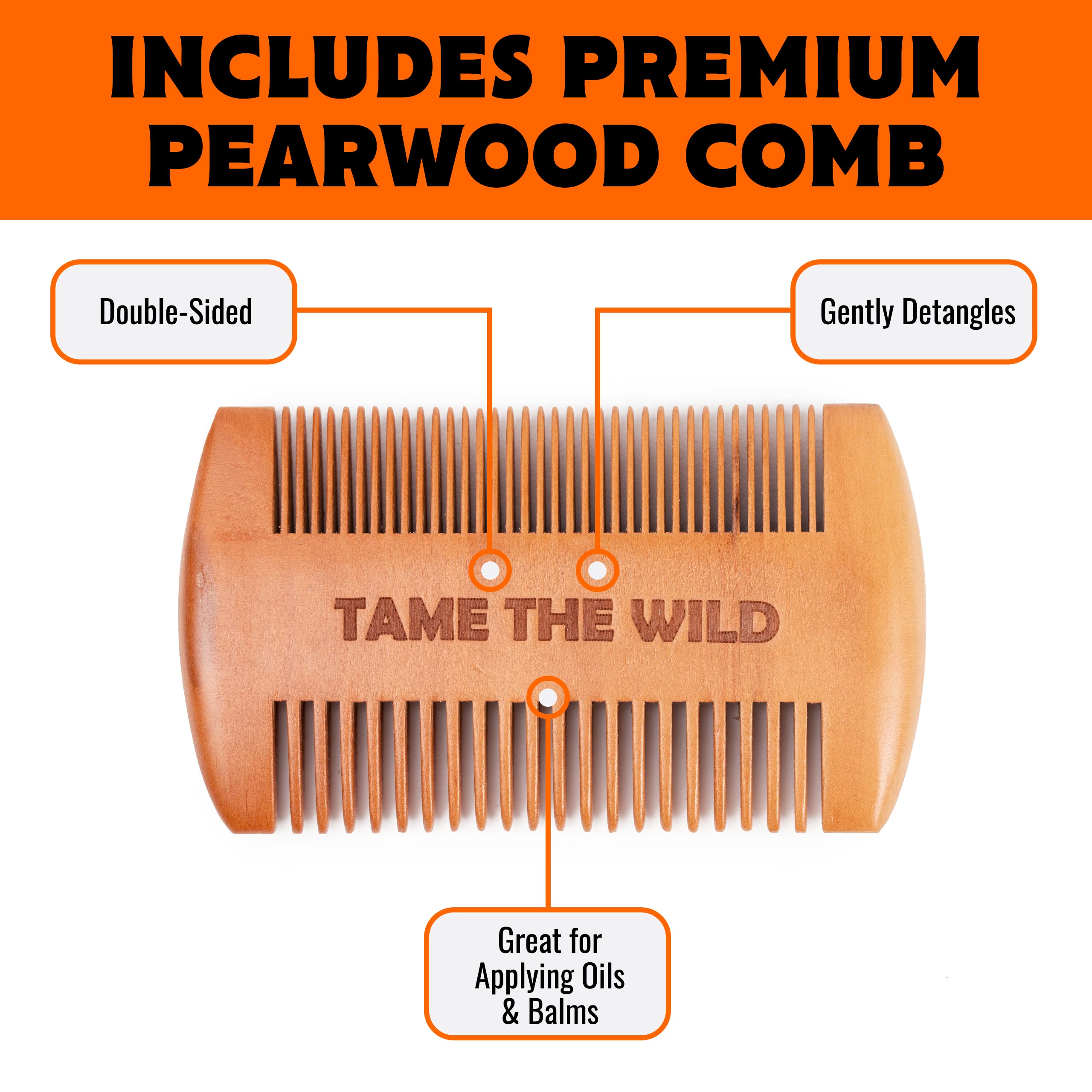 TAME THE WILD beard brush with 3 temperature options for versatile looks.