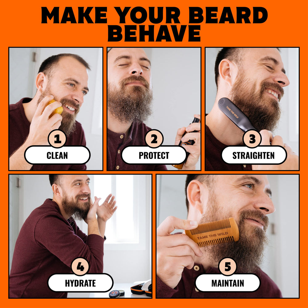 Tame The Wild orange walnut beard soap for deep cleansing