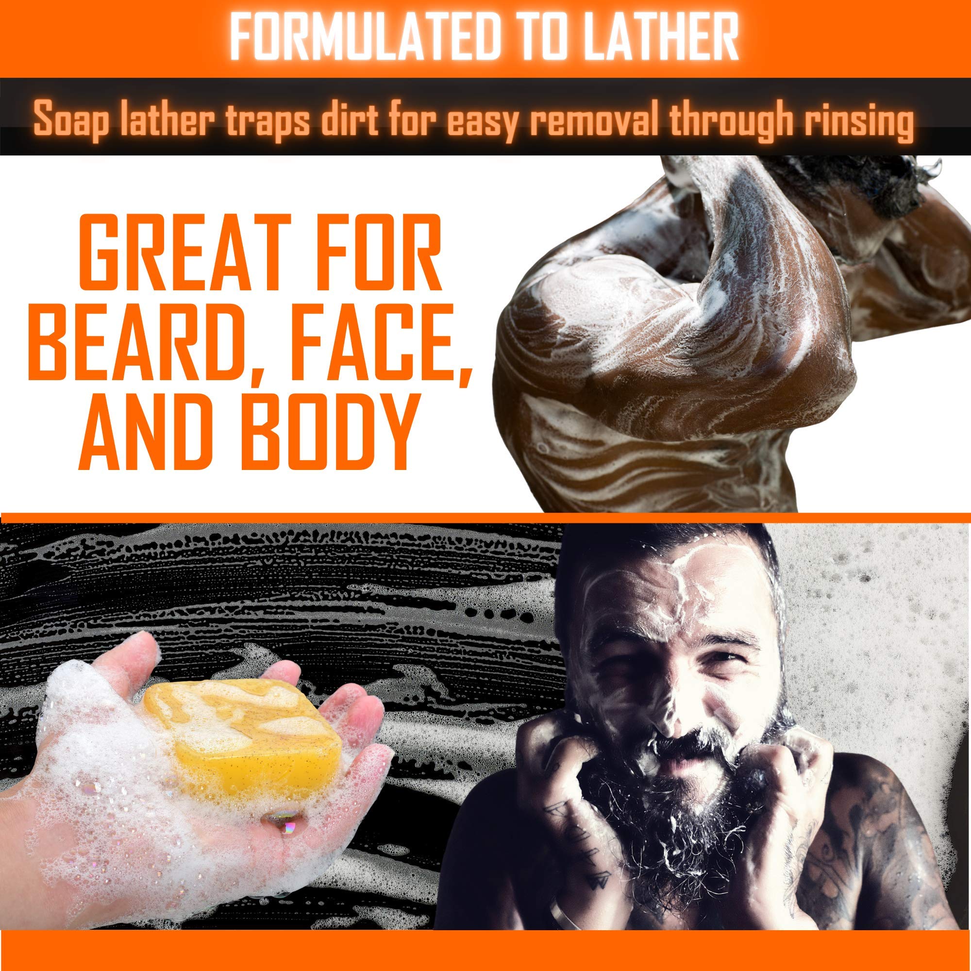 Tame The Wild beard wash with walnut exfoliation for pore cleansing